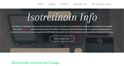 Desktop Screenshot of isotretinoin-info.com